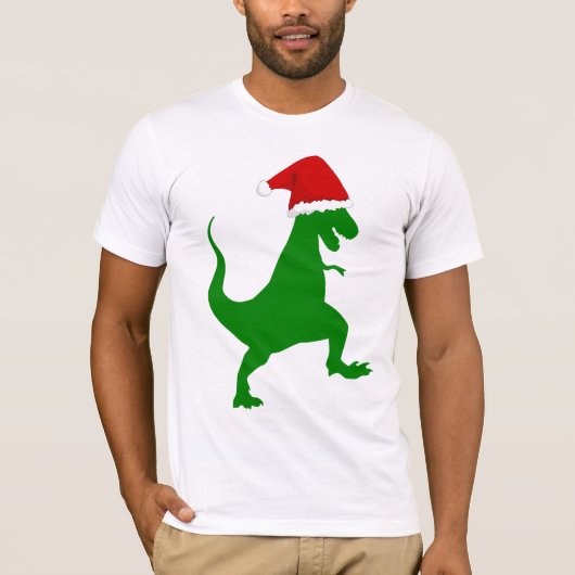 CHRISTMAS DINOSAUR FUNNY T - Shirt (Vorderseite)