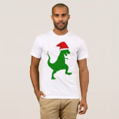 CHRISTMAS DINOSAUR FUNNY T - Shirt (Vorne ganz)