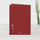 Christmas dinosaur karte (Rückseite)