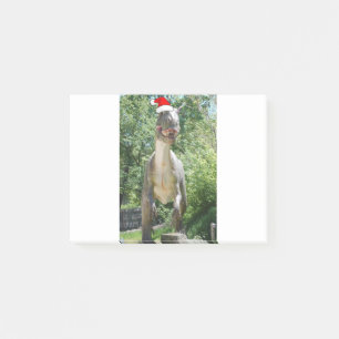 Christmas Dinosaur Santa Claus Post-it Klebezettel