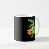 Christmas Dinosaur Shirt Tree Rex Pajamas Xmas Men Kaffeetasse (VorderseiteRechts)