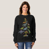 Christmas Dinosaur Tree Family Saurus Xmas Sweatshirt (Vorne ganz)