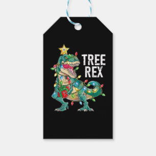 Christmas Dinosaur Tree Rex Geschenkanhänger