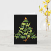 Christmas Dinosaur Tree Rex Pajamas Men Boys Kids Karte (Gelbe Blume)