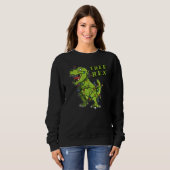 Christmas Dinosaur Tree Rex Weihnachtskostüm Pajam Sweatshirt (Vorne ganz)