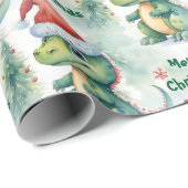 Christmas Dinosaurier Geschenkpapier (Rolleneckpunkt)