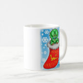 Christmas Dinosaurier Kaffeetasse (VorderseiteRechts)
