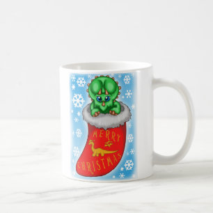 Christmas Dinosaurier Kaffeetasse