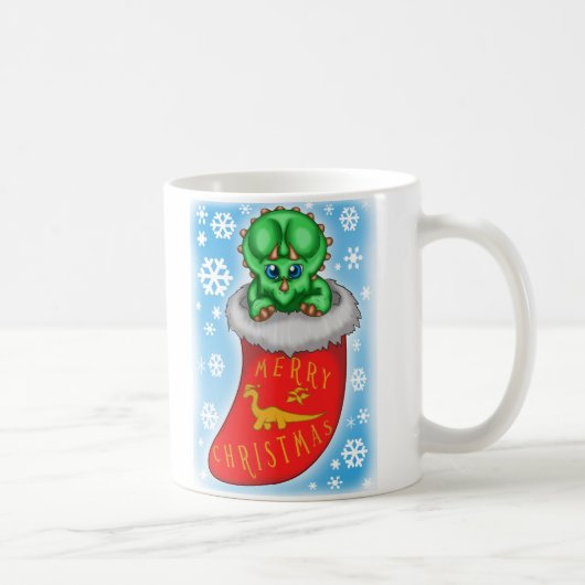 Christmas Dinosaurier Kaffeetasse (Rechts)