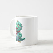 Christmas Dinosaurier Kaffeetasse (Vorderseite Links)