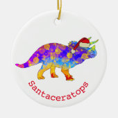 Christmas Dinosaurier Keramik Ornament (Vorne)