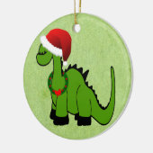 Christmas Dinosaurier Keramikornament (Links)