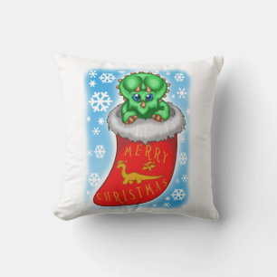Christmas Dinosaurier Kissen