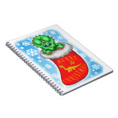 Christmas Dinosaurier Notizblock (Rechte Seite)