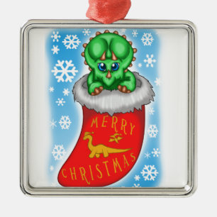 Christmas Dinosaurier Ornament Aus Metall