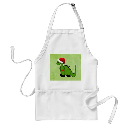Christmas Dinosaurier Schürze (Vorne)