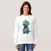 Christmas Dinosaurier Sweatshirt (Vorne ganz)