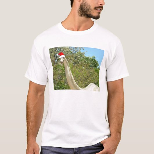 Christmas Dinosaurier T-Shirt (Vorderseite)