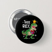 Christmas Dinosaurier Tree Rex Pajamas Men Boys Ki Button (Vorne & Hinten)