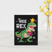 Christmas Dinosaurier Tree Rex Pajamas Men Boys Ki Karte (Gelbe Blume)