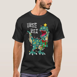 Christmas Dinosaurier Tree Rex Pajamas Men Boys Xm T-Shirt