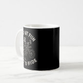 Christmas Dirt Bike Santa Motocross Born To Sleigh Kaffeetasse (Vorderseite Links)