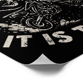 Christmas Dirt Bike Santa Motocross Born To Sleigh Poster (Ecke)