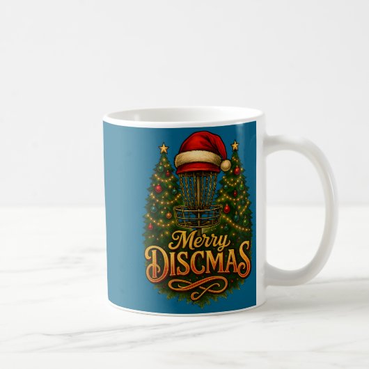 Christmas Disc Golf Merry Discmas  Kaffeetasse (Rechts)