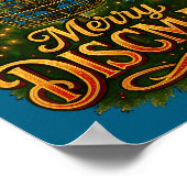 Christmas Disc Golf Merry Discmas Poster (Ecke)