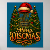 Christmas Disc Golf Merry Discmas  Poster (Vorne)