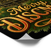 Christmas Disc Golf Merry Discmas  Poster (Ecke)