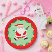 Christmas Disc Golf Party Pappteller (Party)