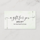 Christmas Discount Card – Festive Holiday Savings Rabattkarte (Vorderseite)