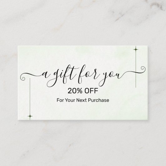 Christmas Discount Card – Festive Holiday Savings Rabattkarte (Vorderseite)