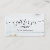 Christmas Discount Card – Festive Holiday Savings Rabattkarte (Vorderseite)