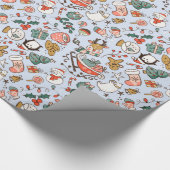 Christmas Ditsy Doodles Geschenkpapier (Ecke)