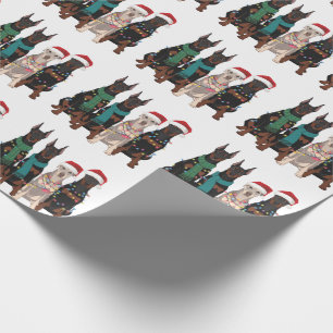 Christmas Doberman Lover Dog Mama Holiday Geschenkpapier