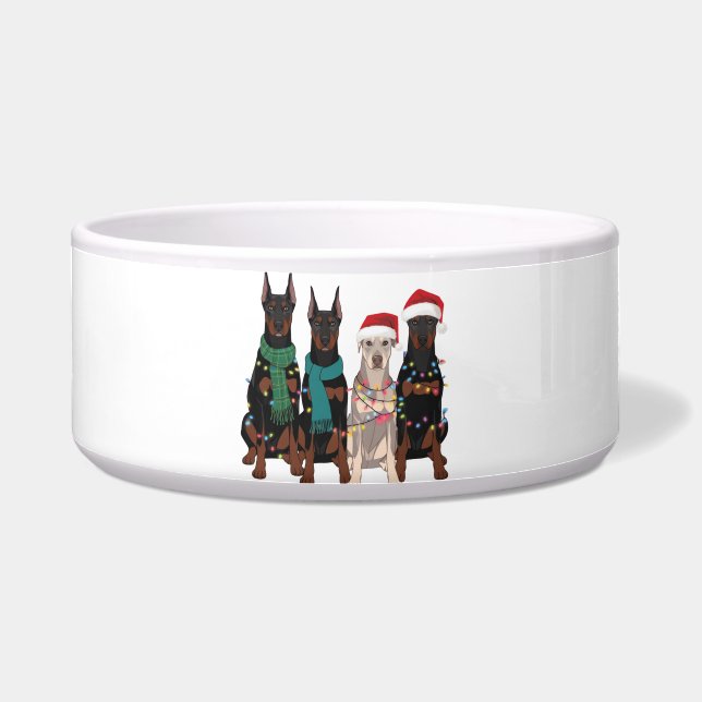 Christmas Doberman Lover Dog Mama Holiday Napf (Vorderseite)