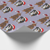 Christmas Doberman Pinscher Geschenkpapier (Ecke)