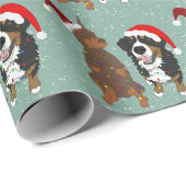 Christmas Doberman Pinscher Geschenkpapier (Rolleneckpunkt)