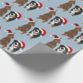 Christmas Doberman Pinscher Geschenkpapier (Ecke)