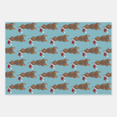 Christmas Doberman Pinscher Geschenkpapier Set (Vorderseite 3)