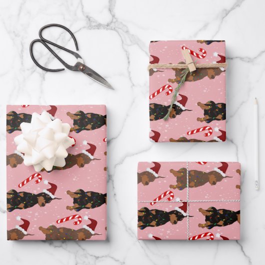 Christmas Doberman Pinscher Geschenkpapier Set (Vorderseite)
