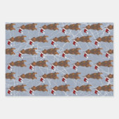 Christmas Doberman Pinscher Geschenkpapier Set (Vorderseite 3)