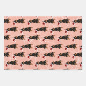 Christmas Doberman Pinscher Geschenkpapier Set (Vorderseite 3)