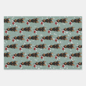 Christmas Doberman Pinscher Geschenkpapier Set (Vorderseite)