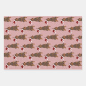 Christmas Doberman Pinscher Geschenkpapier Set (Vorderseite 3)