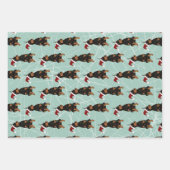 Christmas Doberman Pinscher Geschenkpapier Set (Vorderseite 3)