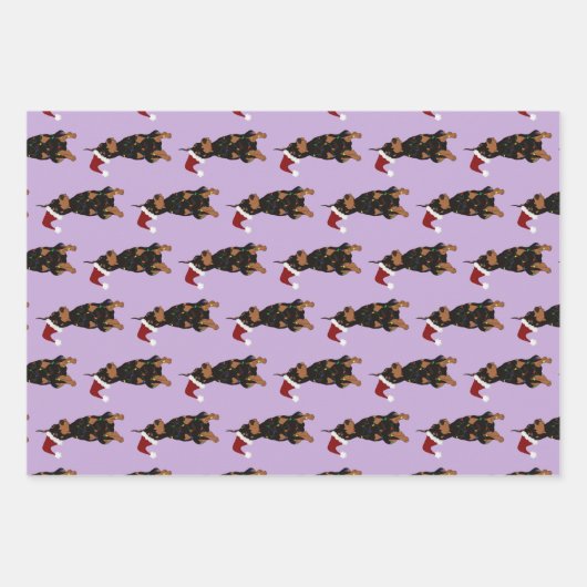 Christmas Doberman Pinscher Geschenkpapier Set (Vorderseite 2)