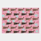 Christmas Doberman Pinscher Geschenkpapier Set (Vorderseite 2)